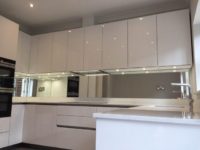 Mirror kitchen splashback
