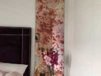 Purple antique mirror