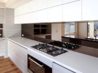 Mirror kitchen splashback