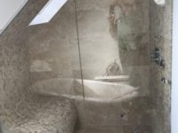 Shower screen in the loft