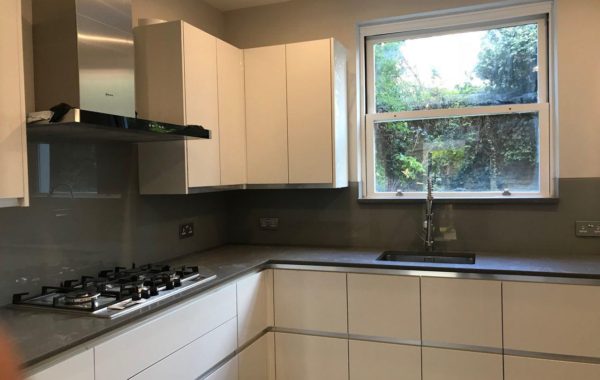 Gray Kitchen splashback