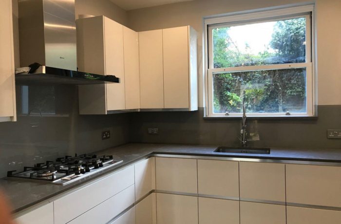 Gray Kitchen splashback